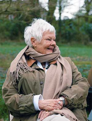 David Harber and Dame Judi Dench chat about sundials in Dame Judi