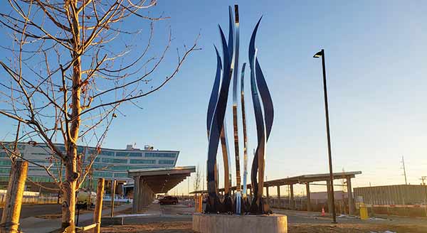 Outsize corporate sculpture for Denver Water
