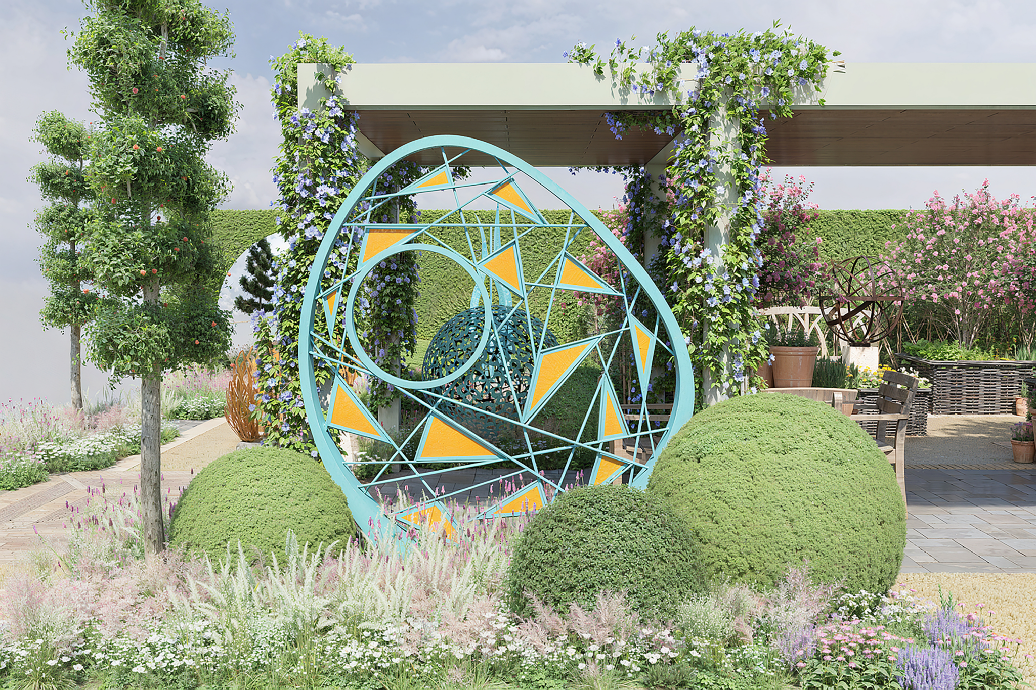 Illustration of Nexa at the David Harber RHS Chelsea 2026 trade stand