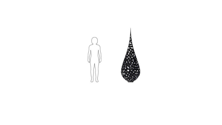 Scale image of David Harber Teardrop Mantile