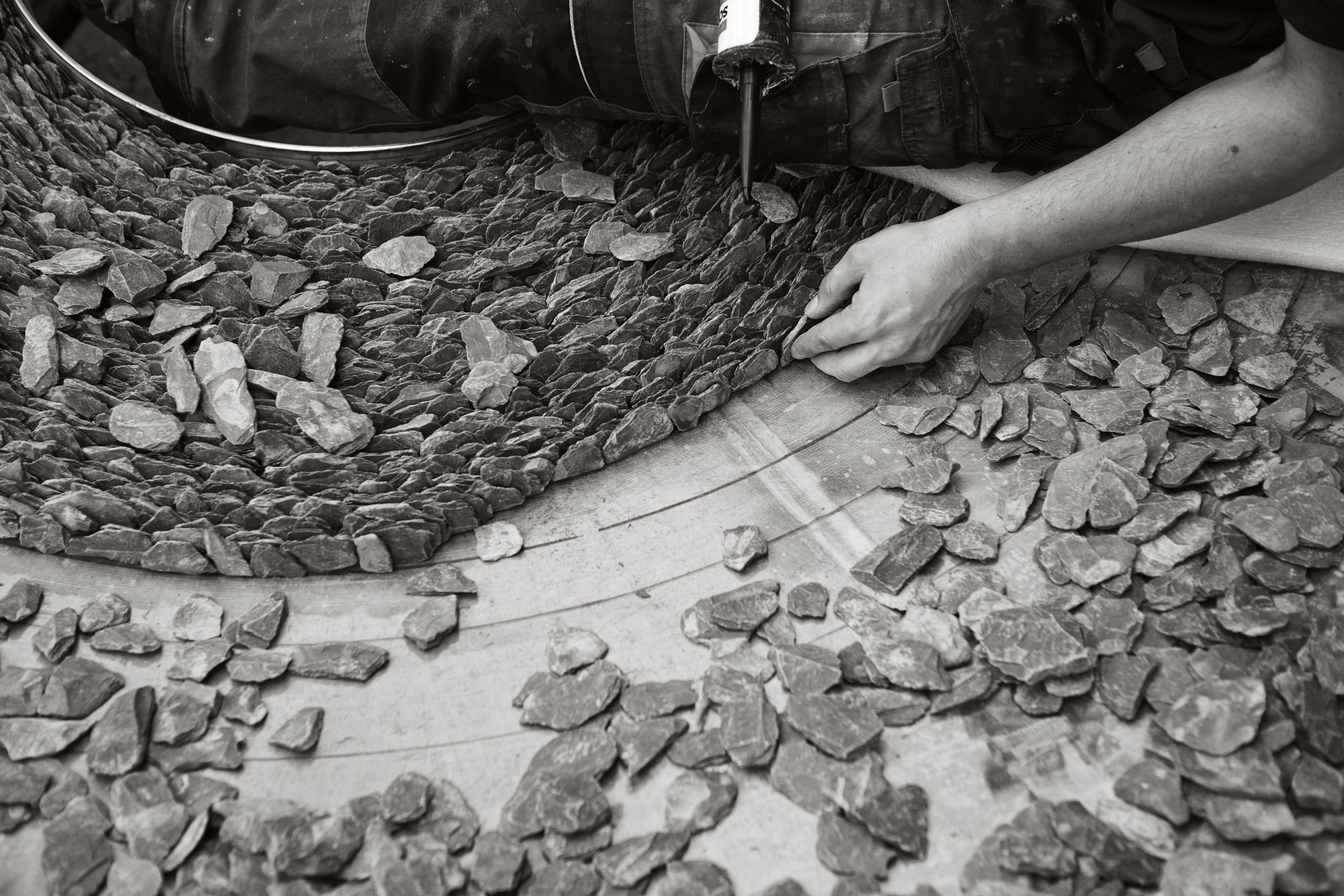 slate torus being made