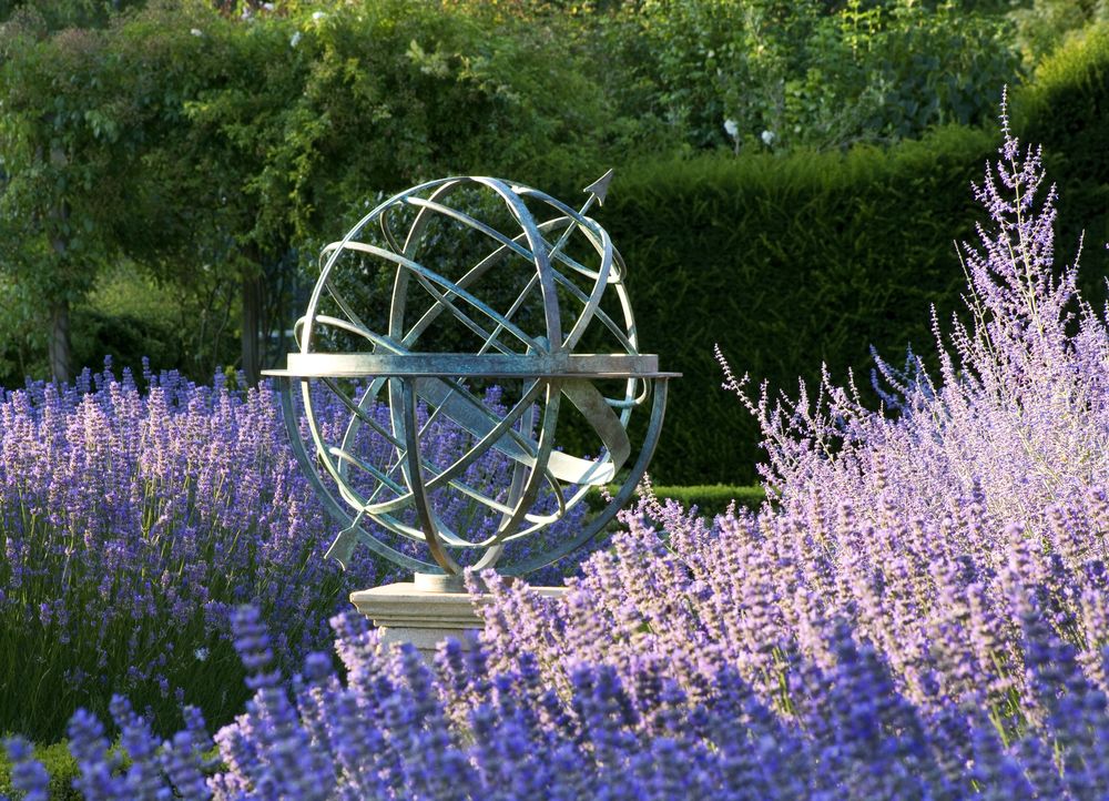how to read armillary sphere sundial in bronze verdigris