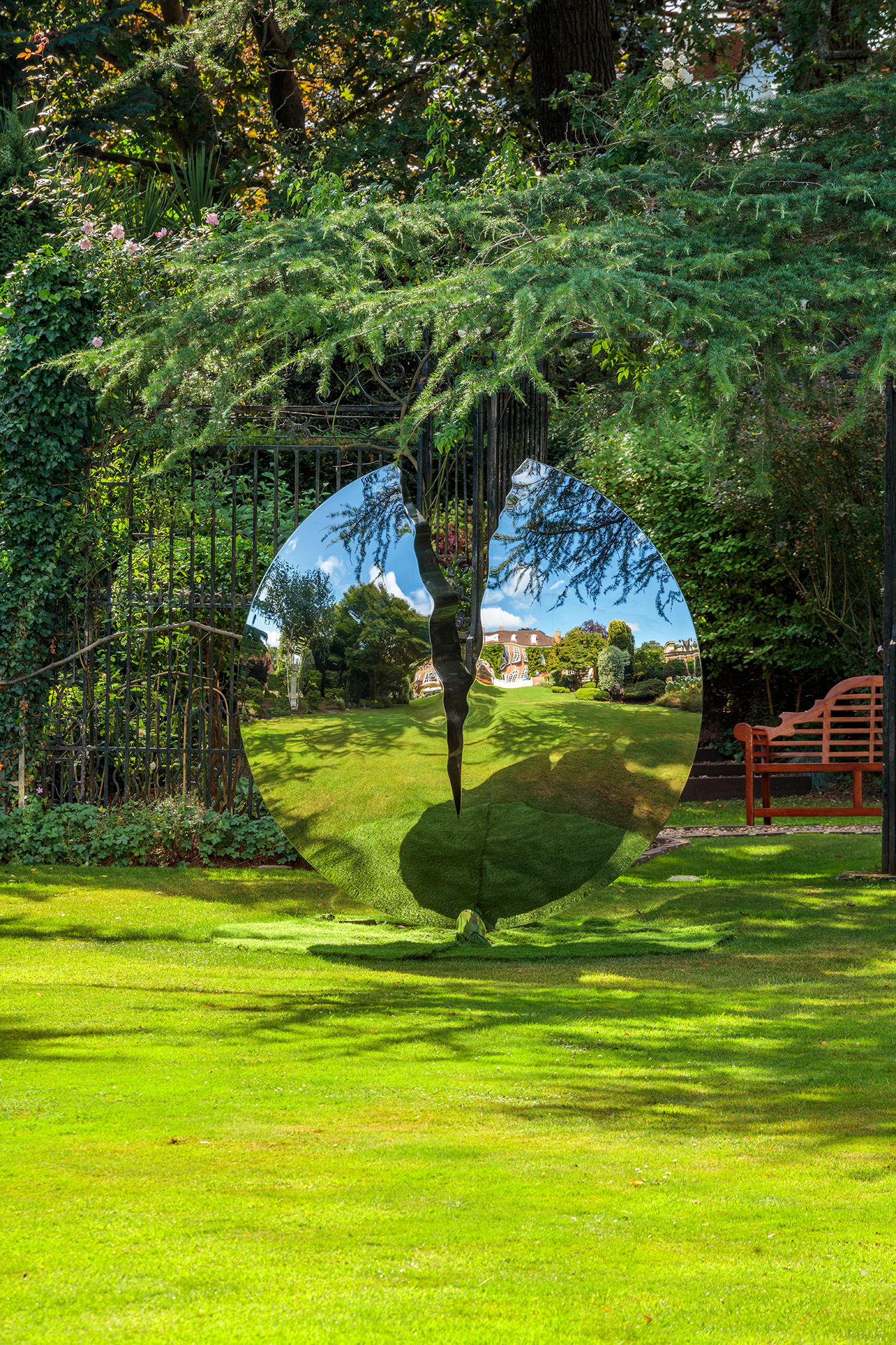 cloven torus in bright garden